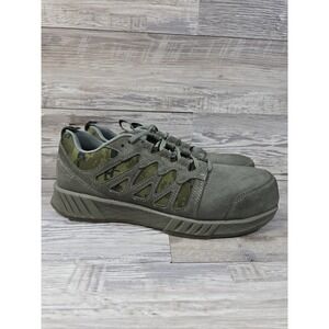 Reebok Fusion Flexweave Green Composite Toe Work Shoes Men's Size 14 M Sneakers